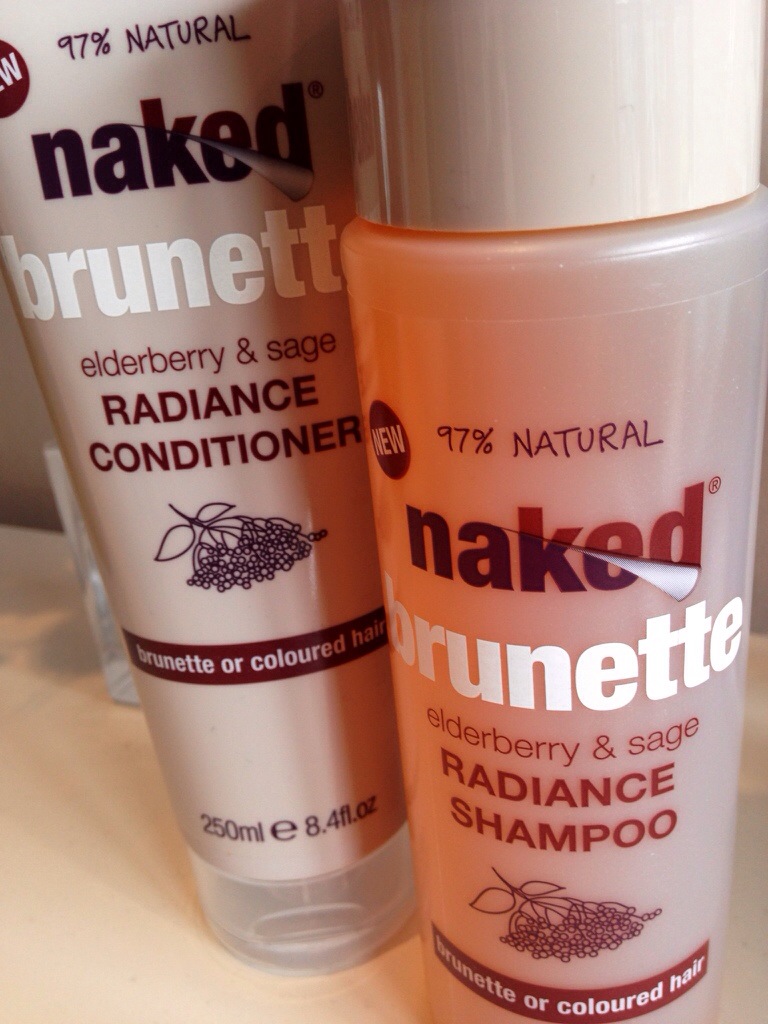 Naked Brunette Radiance shampoo and conditioner